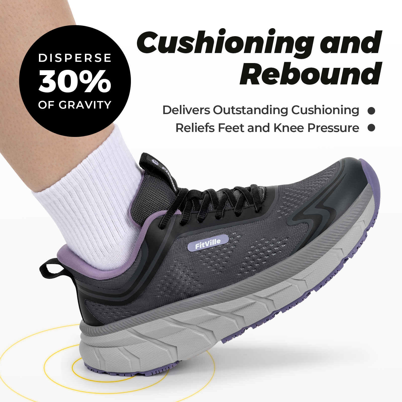 Fitville Women's Sports Shoes  - огляд і ціна Wide Toe Box Running Sneakers