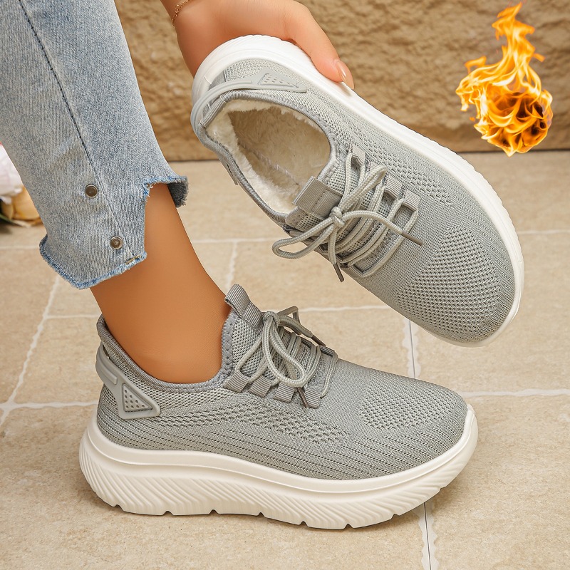 2027 Women's Outdoor Walking S - огляд і ціна Knit Fabric Lace Up Sneakers