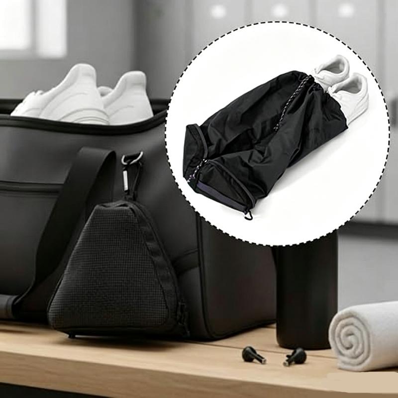 Foldable Travel Shoe Bag Black - огляд і ціна Men'S Shoes