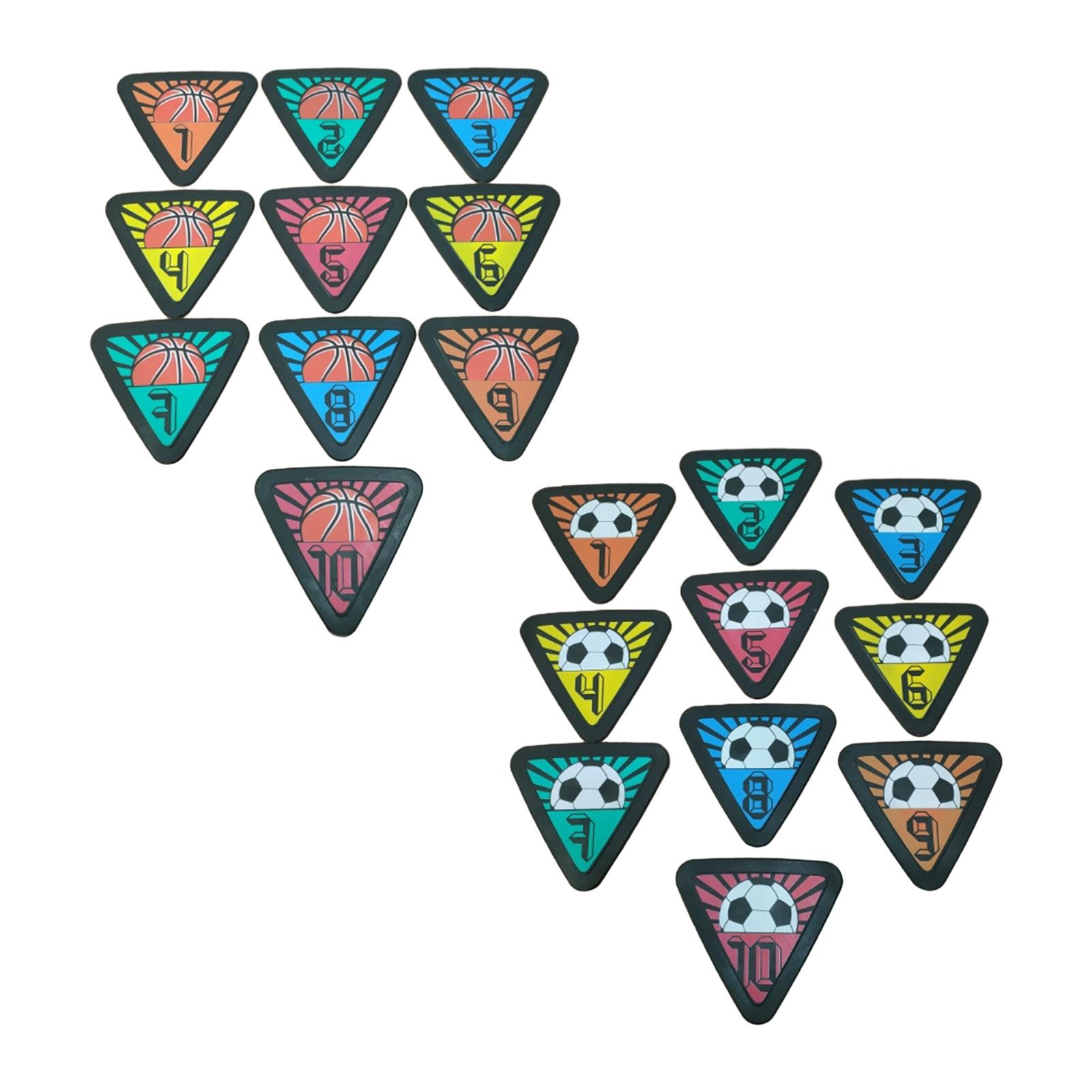 10x Numbered Floor Spot Marker - огляд і ціна Shock Absorbing Gym Trainers